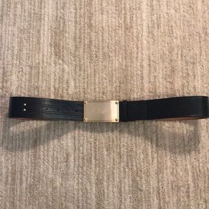Michael Kors black leather fashion belt